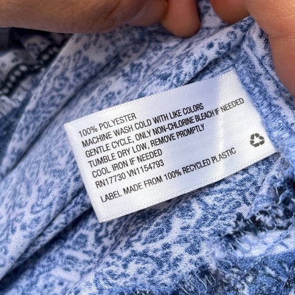 KNOX ROSE MAXI dress floral blue asymetric strappy small S. - Picture 9 of 9